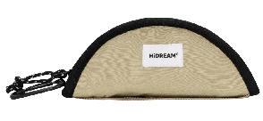 HiDREAM 布製折りたたみペットボウル 1000mL カーキ 折りたたみ状態