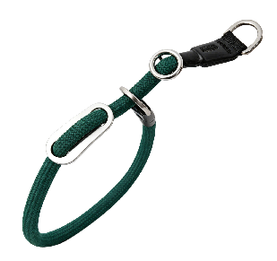 ロープ 犬用ハーフチョーク首輪|11mm・M/L ターコイズグリーン